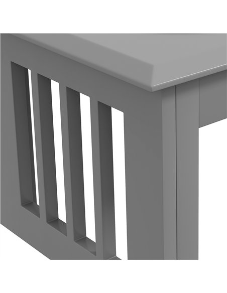 PawHut Raised Dog Feeding Bowls with Stand, Stainless Steel for Medium Dog, 58L x 31W x 25H cm - Grey - pic 146512 | FastDaddyshop