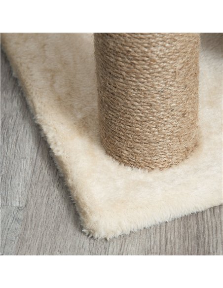 PawHut Cat Tree Tower, with Scratching Posts, Pad, Bed, Perch, Toy Ball - Light Brown - pic 146573 | FastDaddyshop