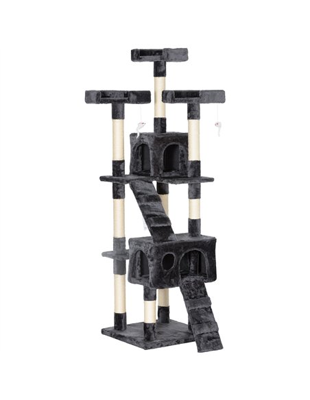 PawHut Cat Tree Scratching House, Activity Play Centre - pic 146675 | FastDaddyshop