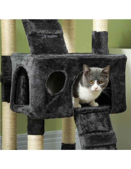 PawHut Cat Tree Scratching House, Activity Play Centre - pic 146683 | FastDaddyshop