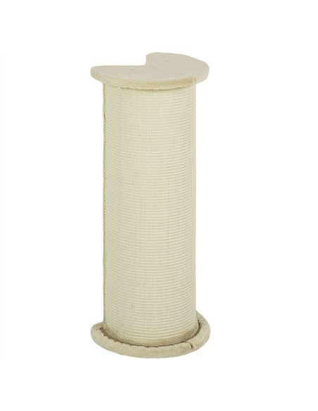 PawHut 85cm Tall Cat Scratching Post, with Sisal Rope, Soft Plush, Anti Tip - Beige - pic 146720 | FastDaddyshop