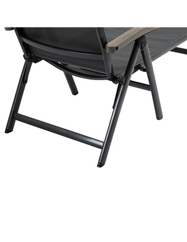 Outsunny Outdoor Folding Sun Lounger, 5-Position Adjustable Chaise Lounge Chair with Aluminium Frame for Patio, Pool and Garden,