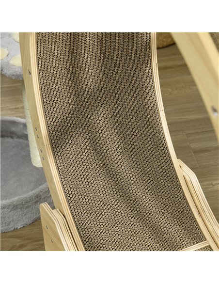 PawHut Four-Piece Cat Scratching Board, Cat Treadmill Replacement, 55 x 26cm - Brown - pic 147213 | FastDaddyshop