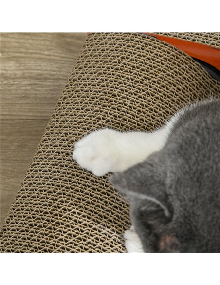 PawHut 2 in 1 Cat Scratching Board with Catnip, Car-shaped - pic 147302 | FastDaddyshop