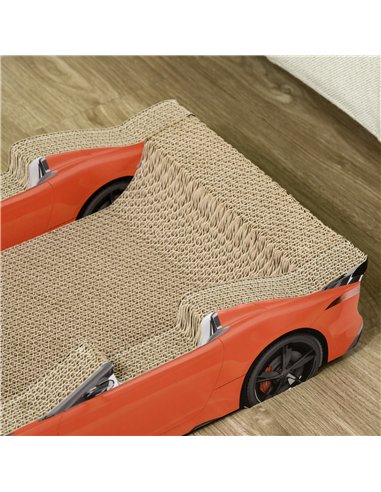 PawHut 2 in 1 Cat Scratching Board with Catnip, Car-shaped