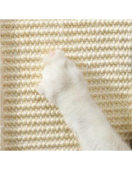 PawHut 3-in-1 Cat Scratching Post, 67cm Cat Scratcher w/ Track Ball Toy, Oak Tone - pic 147402 | FastDaddyshop
