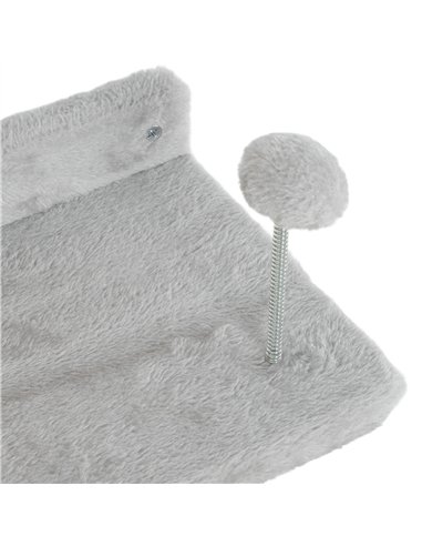 PawHut 4-Piece Cat Wall Shelves with Steps, Ladder, Jumping Platforms, Light Grey