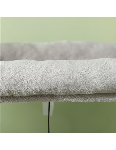 PawHut 132cm Cat Tree w/ Scratching Posts, Pad, Cat Bed, Cat House, Jumping Platform, Grooming Brush, Anti-Tip Kit, Light Grey