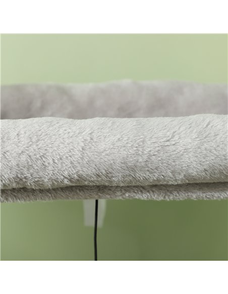 PawHut 132cm Cat Tree w/ Scratching Posts, Pad, Cat Bed, Cat House, Jumping Platform, Grooming Brush, Anti-Tip Kit, Light Grey - pic 147457 | FastDaddyshop