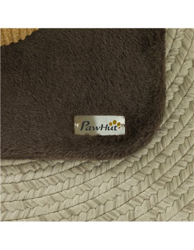 PawHut 78cm 2-in-1 Cat Scratching Post with 3 Toy Feathers, Brown