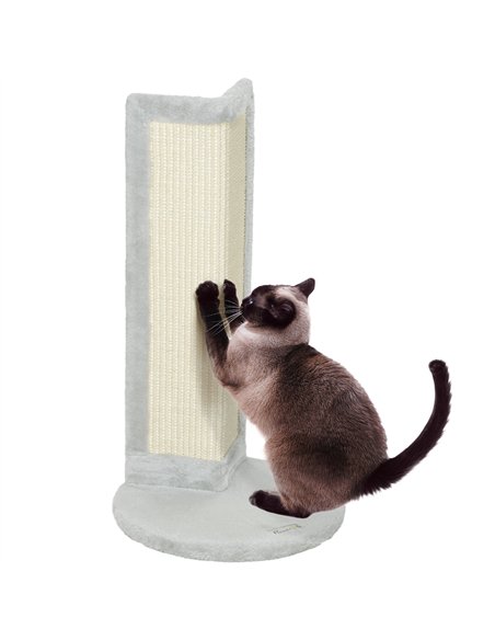 PawHut 56cm Corner Cat Scratching Post with Sisal Scratching Pad, Grey - pic 147530 | FastDaddyshop