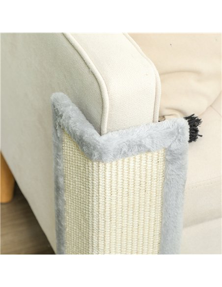 PawHut 56cm Corner Cat Scratching Post with Sisal Scratching Pad, Grey - pic 147536 | FastDaddyshop