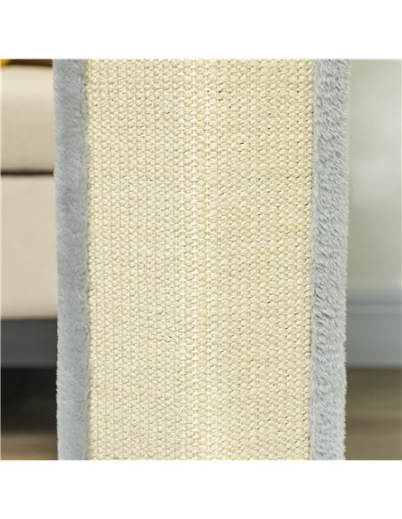 PawHut 56cm Corner Cat Scratching Post with Sisal Scratching Pad, Grey - pic 147538 | FastDaddyshop