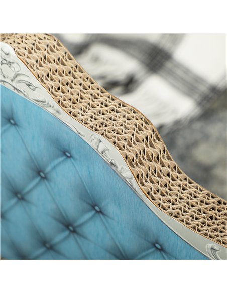 PawHut 2-in-1 Cat Scratcher with Catnip for Indoor Cats, Light Blue - pic 147565 | FastDaddyshop