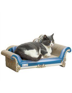 PawHut 2-in-1 Cat Scratching Board with Catnip for Indoor Cats, 26.5 x 57 x 26.5cm, Blue