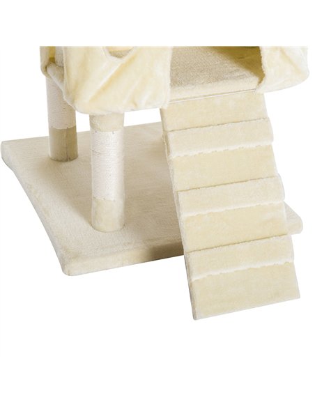PawHut Cat Tree for Indoor Cats Play Tower Activity Center Kitten Scratch Post Climbing Tower 181 cm - pic 147637 | FastDaddyshop
