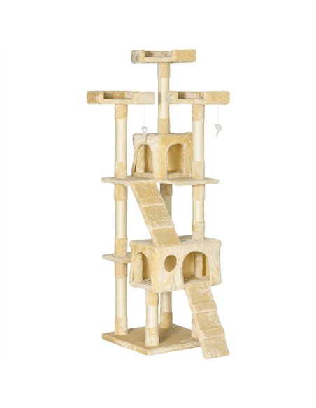 PawHut Cat Tree Scratching House, Activity Play Centre - pic 147647 | FastDaddyshop