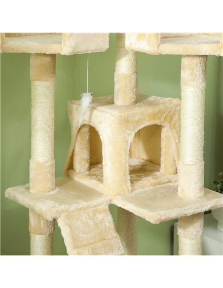 PawHut Cat Tree Scratching House, Activity Play Centre - pic 147655 | FastDaddyshop