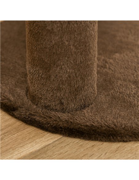 PawHut 65cm Cat Tree, Cat Tower for Kittens, Small Cat Condo with Sisal Scratching Posts, Hanging Rope, Perches - Brown - pic 147754 | FastDaddyshop