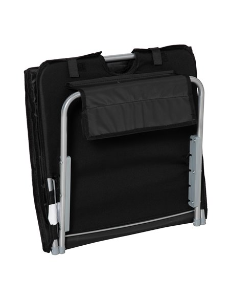 Outsunny Set of 2 Foldable Garden Beach Chair Mat, Sun Lounger Seats with Carry Bag, Black - pic 14779 | FastDaddyshop