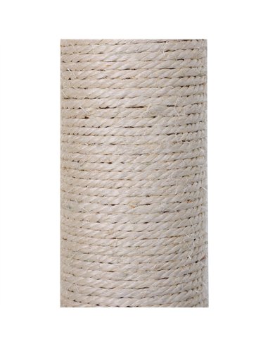 PawHut Cat Scratch Post with Bed Cat Tree for Indoor Cats Sisal Scratching Posts Hammock Kitty Activity Centre Grey