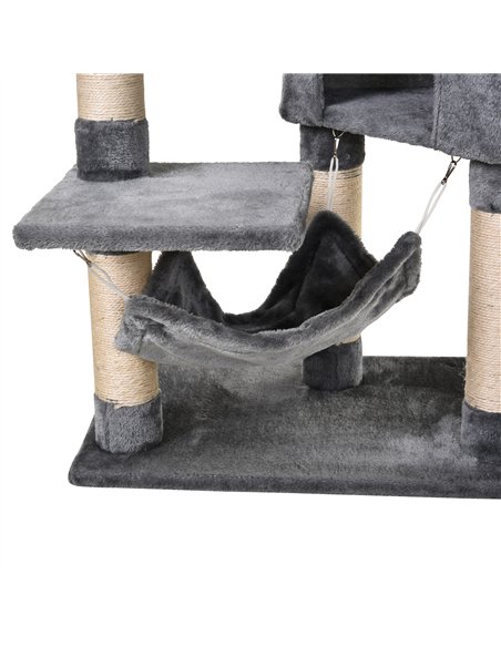 PawHut Cat Tree for Indoor Cats Condo Tower Multi-level Height 150CM  Kittens Activity Stand House with Toys & Various Scratchin - pic 147853 | FastDaddyshop