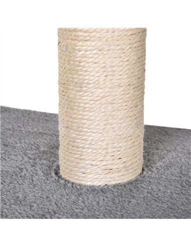 PawHut 130cm Cat Tree for Indoor Cats Activity Center with Condo Scratching Post Ladders Kitty Climbing Tower Relaxing Playing