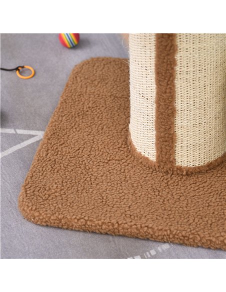 PawHut 91cm Cat Tower Scratching Posts Cat Tree for Indoor Cats Kitten Activity Centre Brown - pic 147906 | FastDaddyshop
