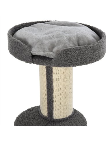 PawHut 91cm Cat Tower Scratching Posts Cat Tree for Indoor Cats Kitten Activity Centre Grey