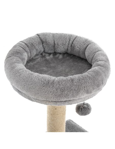 PawHut 96cm Cat Tree for Indoor Cats Condo Sisal Scratching Post Cat Tower Kitten Play House Dangling Ball Activity Center Furni - pic 147941 | FastDaddyshop