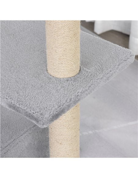 PawHut 96cm Cat Tree for Indoor Cats Condo Sisal Scratching Post Cat Tower Kitten Play House Dangling Ball Activity Center Furni - pic 147942 | FastDaddyshop