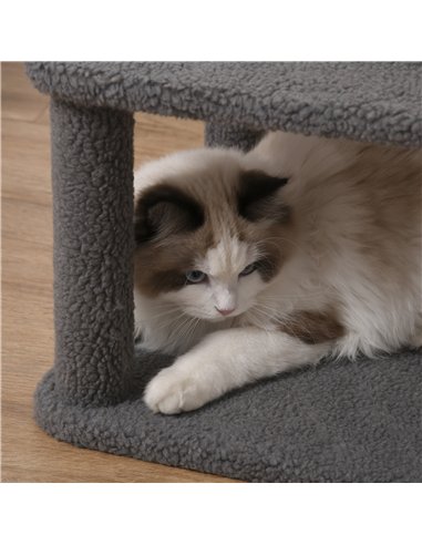 PawHut 96cm Cat Tree for Indoor Cats Kitten Tower Multi level Activity Center Pet Furniture with Sisal Scratching Post Condo Rem
