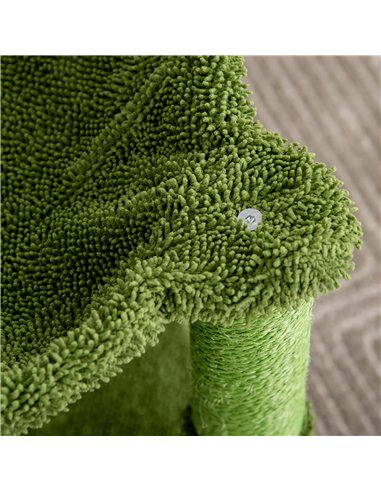 PawHut Cactus Cat Tree Tower for Indoor Cats Sisal Scratching Post with Hammock Bed Dangling Ball 40 x 40 x 96 cm