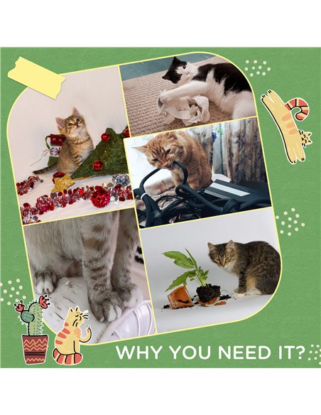 PawHut Cat Tree Cactus Sisal Scratching Post for Indoor Cats Play Tower Kitten Furniture with Hanging Ball Interactive Fun Rolle - pic 148129 | FastDaddyshop