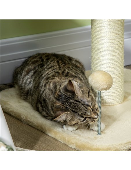 PawHut 51cm Cat Tree Kitten Tower, with Sisal Scratching Post, Top Bed, Toy Ball - pic 148339 | FastDaddyshop