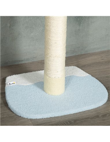 PawHut 260cm Adjustable Floor-To-Ceiling Cat Tree w/ Anti-Tipping Kit, Toy Ball