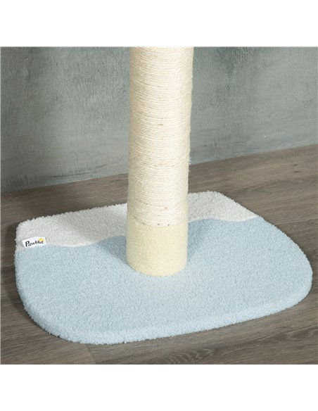 PawHut 260cm Adjustable Floor-To-Ceiling Cat Tree w/ Anti-Tipping Kit, Toy Ball - pic 148375 | FastDaddyshop
