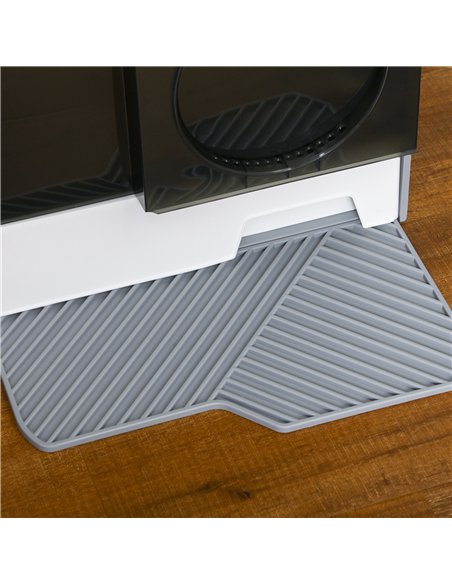 PawHut Hooded Cat Litter Tray with Scoop, Cat Litter Box with Drawer Pan, Handle, Deodorants, Hut Design, Front Entrance, 47 x 4 - pic 148519 | FastDaddyshop