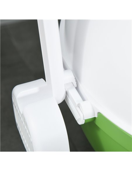 PawHut Large Cat Litter Box, with Scoop, Front Entrance, 53 x 51 x 48cm -Green - pic 148546 | FastDaddyshop