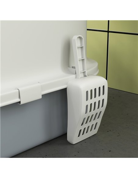 PawHut Cat Litter Box with Lid, Scoop, Deodorisation Bags, Top Entry - pic 148707 | FastDaddyshop