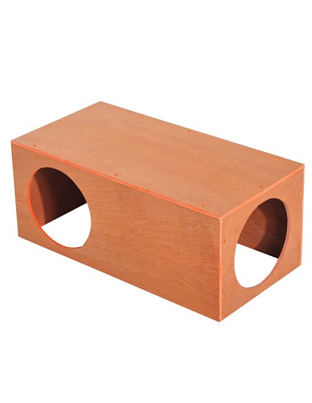 PawHut Outdoor Rabbit Hideaway Shelter Indoor Cat Tunnel Garden Kitty Box House Pet Home Run Play Cage Waterproof 60Lx30Wx25H(cm - pic 148745 | FastDaddyshop