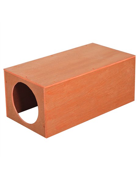 PawHut Outdoor Rabbit Hideaway Shelter Indoor Cat Tunnel Garden Kitty Box House Pet Home Run Play Cage Waterproof 60Lx30Wx25H(cm - pic 148750 | FastDaddyshop