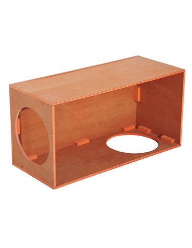 PawHut Outdoor Rabbit Hideaway Shelter Indoor Cat Tunnel Garden Kitty Box House Pet Home Run Play Cage Waterproof 60Lx30Wx25H(cm