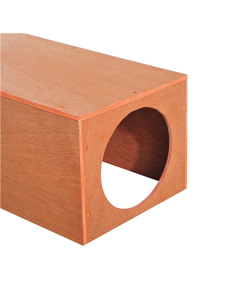PawHut Outdoor Rabbit Hideaway Shelter Indoor Cat Tunnel Garden Kitty Box House Pet Home Run Play Cage Waterproof 60Lx30Wx25H(cm - pic 148752 | FastDaddyshop