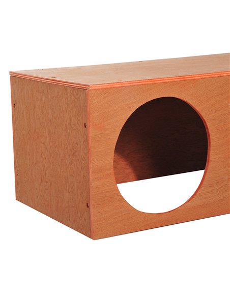 PawHut Outdoor Rabbit Hideaway Shelter Indoor Cat Tunnel Garden Kitty Box House Pet Home Run Play Cage Waterproof 60Lx30Wx25H(cm - pic 148753 | FastDaddyshop