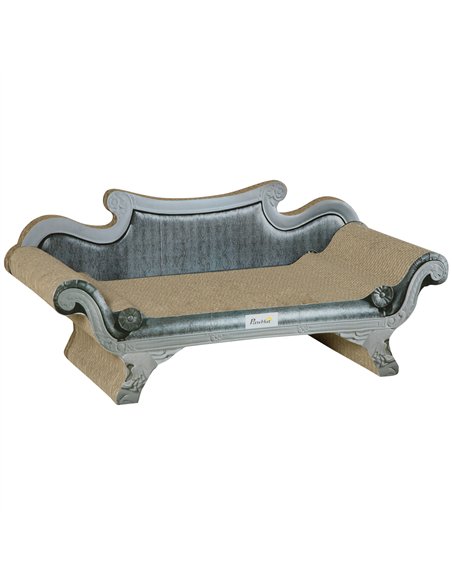 PawHut Cat Scratching Board Cardboard Cat Scratchers Lounger, 60 x 29 x 26.5cm - pic 148943 | FastDaddyshop