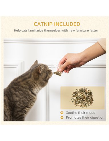 PawHut Cat Scratching Board Cardboard Cat Scratchers Lounger, 60 x 29 x 26.5cm