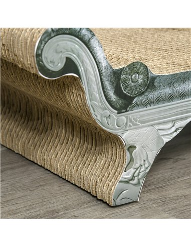 PawHut Cat Scratching Board Cardboard Cat Scratchers Lounger, 60 x 29 x 26.5cm