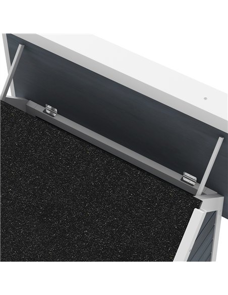 PawHut Outdoor Cat House, Wooden Feral Cat Shelter, with Openable Asphalt Roof, Three Doors - Grey - pic 149095 | FastDaddyshop