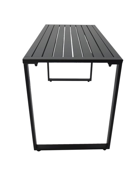 Outsunny 3Pcs Outdoor Dining Set Metal Beer Table Bench Patio Garden Yard Black - pic 14933 | FastDaddyshop